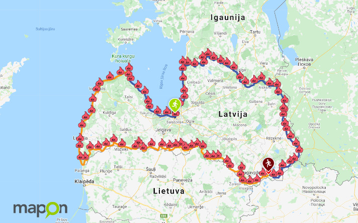 Stirnubuks.lv - Norisināsies skrējiens apkārt Latvijai “Gaismas ceļš”