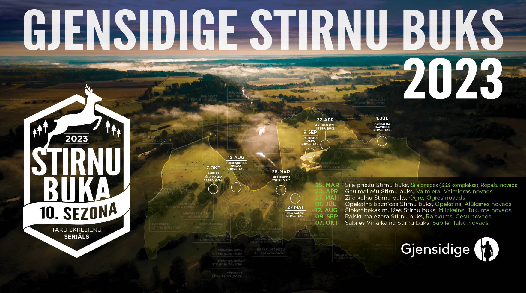 Stirnubuks.lv - “Gjensidige Roe buck” about to jump into its 10th season!