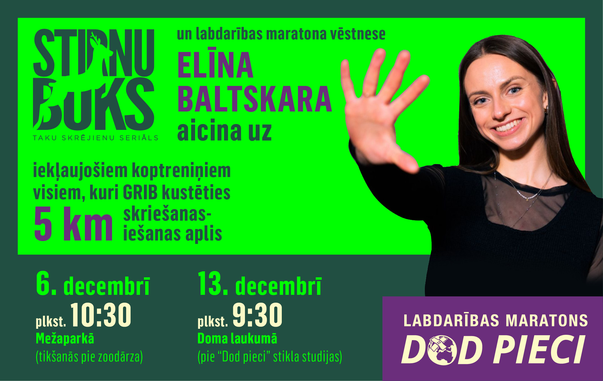 DodPieci maratons aicina uz iekļaujošiem koptreniņiem